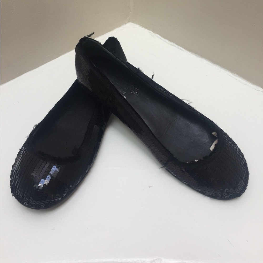 Pedro Garcia gorgeous black sequin ballet flats size 40.5 / 10