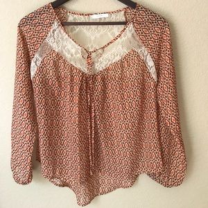 Lush Multi Print Blouse