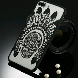 IPhone 7 & 7 Plus/8 Plus Skull Henna lace case
