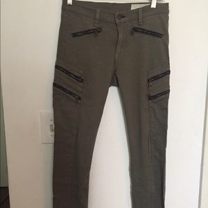 Rag &a Bone Zipper Skinny Jeans