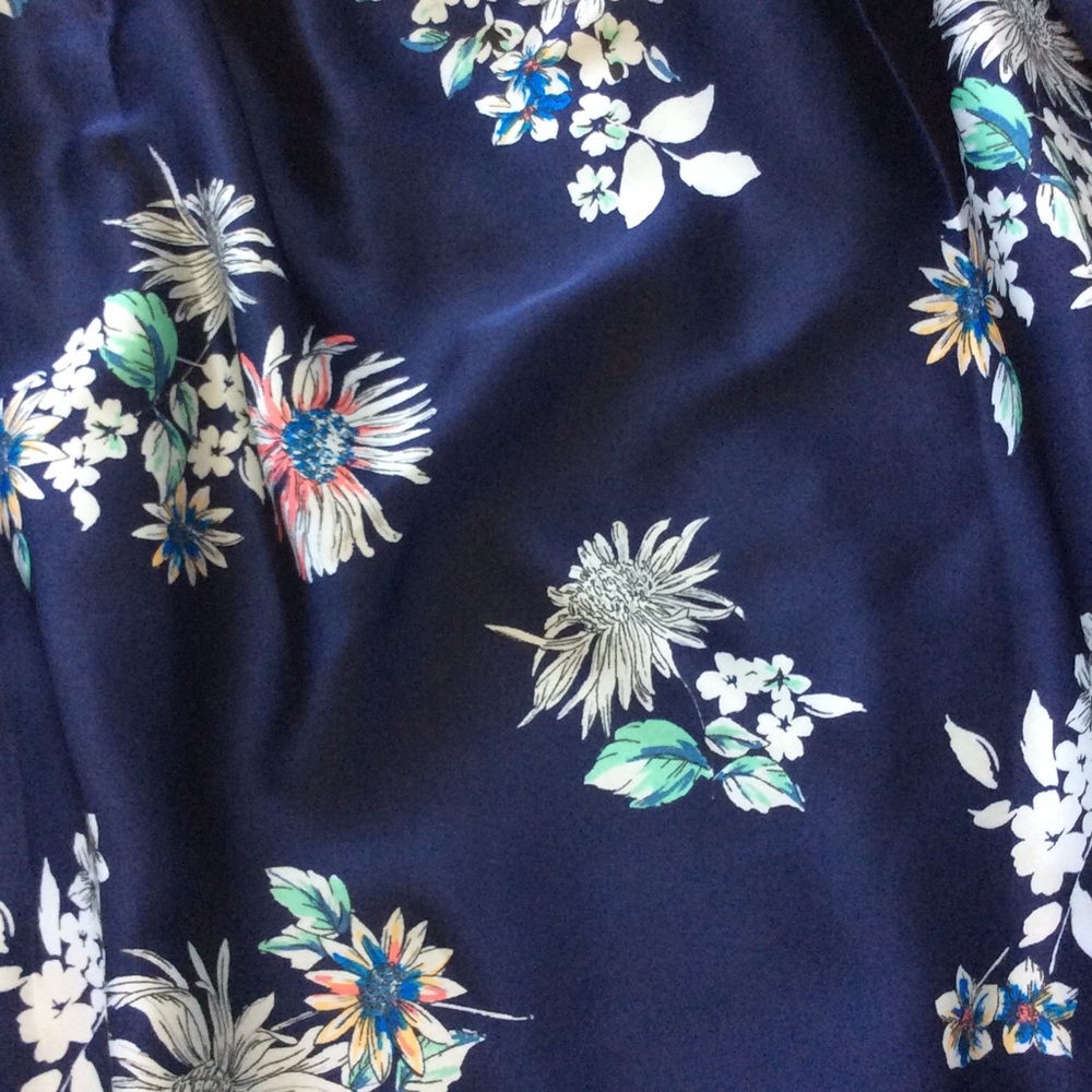 🌻1 MED🌻Navy Floral Print Dress - Picture 6 of 6