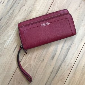 COACH Deep Scarlett Wristlet