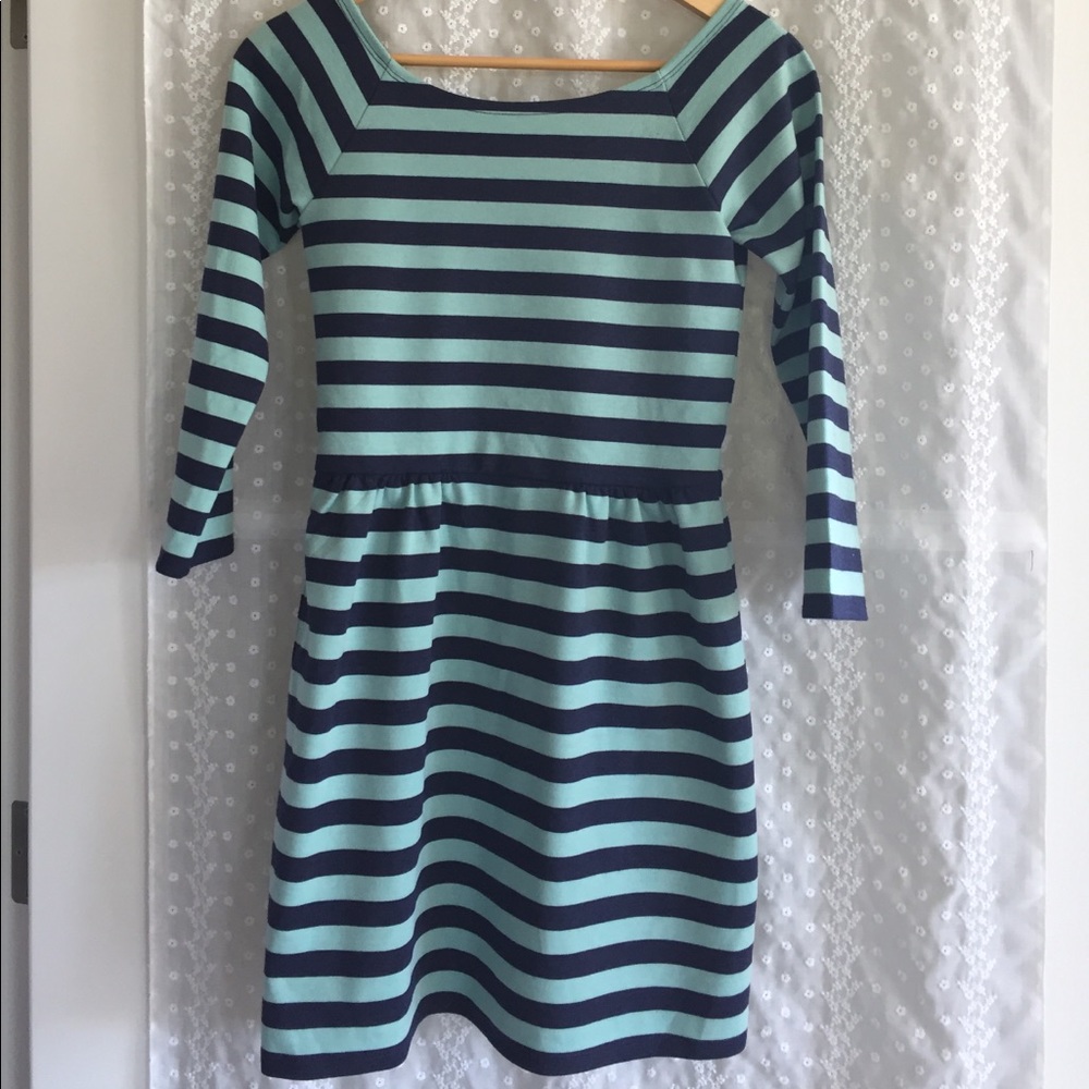 Stripped skater dress