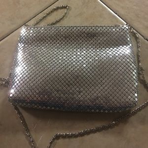 silver metallic purse