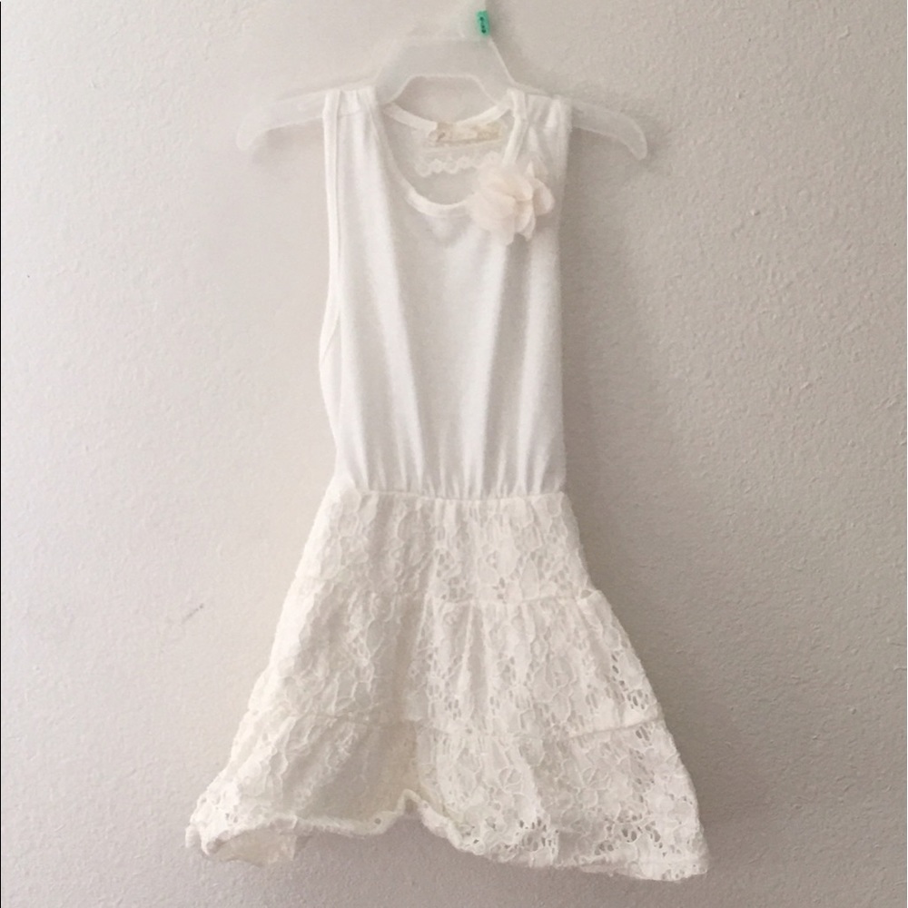 New White Toddler Lace Sundress 24 months
