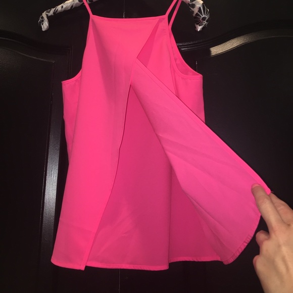 Gianni Bini Bright Pink Aztec Tank/Blouse - Picture 3 of 4