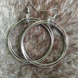 Triple hoop earrings