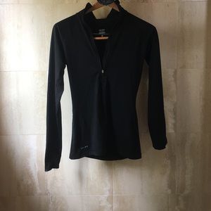 Nike Pro Black Half Zip Dri Fit. Size Small