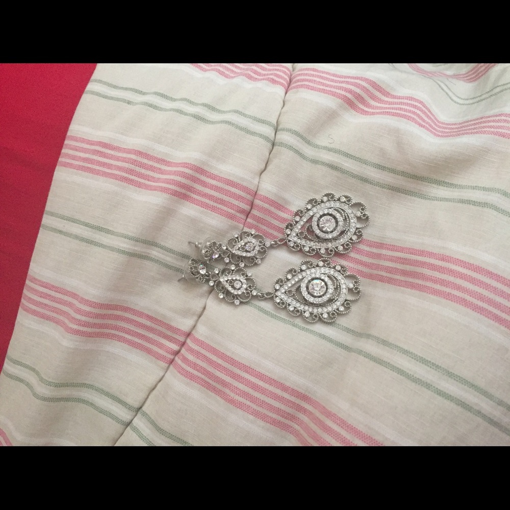 Silver earrings