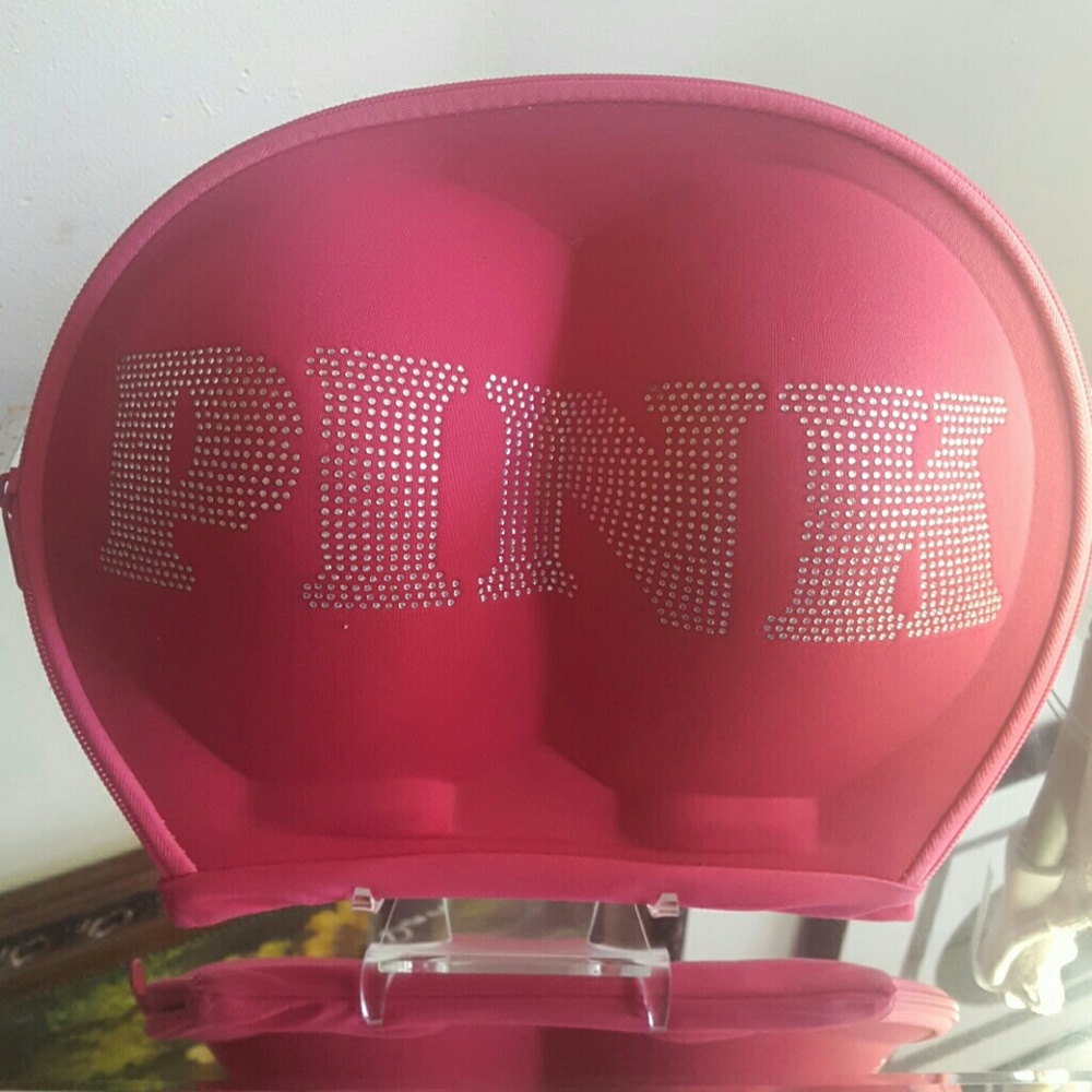 ❤DESIGNER  PINK VICTORIA  SECRET BRA TRAVELER SET❤