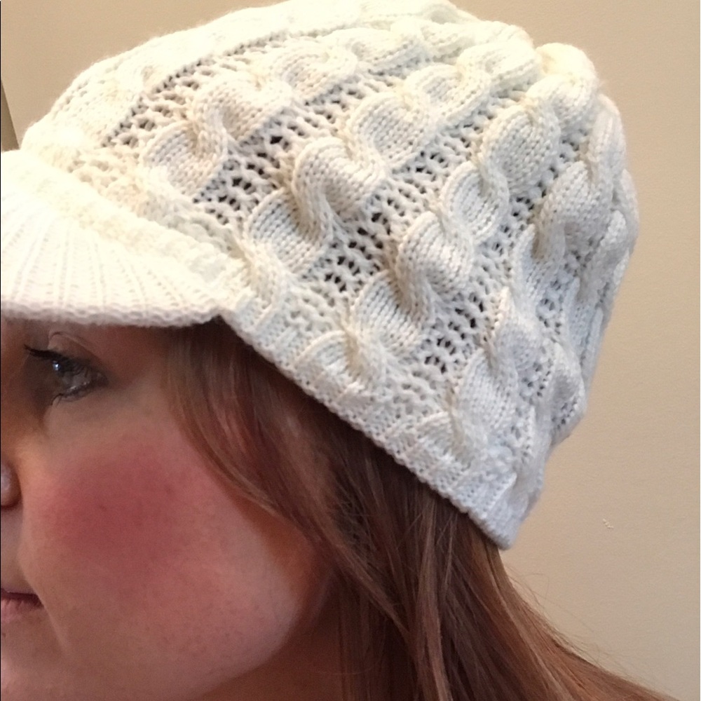 Crocheted slouched hat