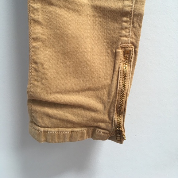 Camel/khaki Vince jeans with zipper ankle, Size 28 - Picture 3 of 5