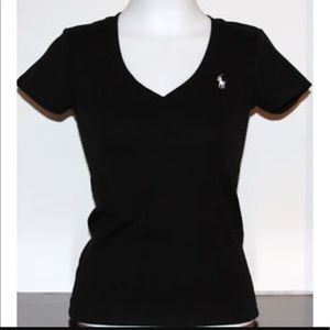 Black RALPH LAUREN v-neck shirt