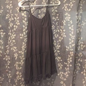 American Eagle gray, babydoll dress