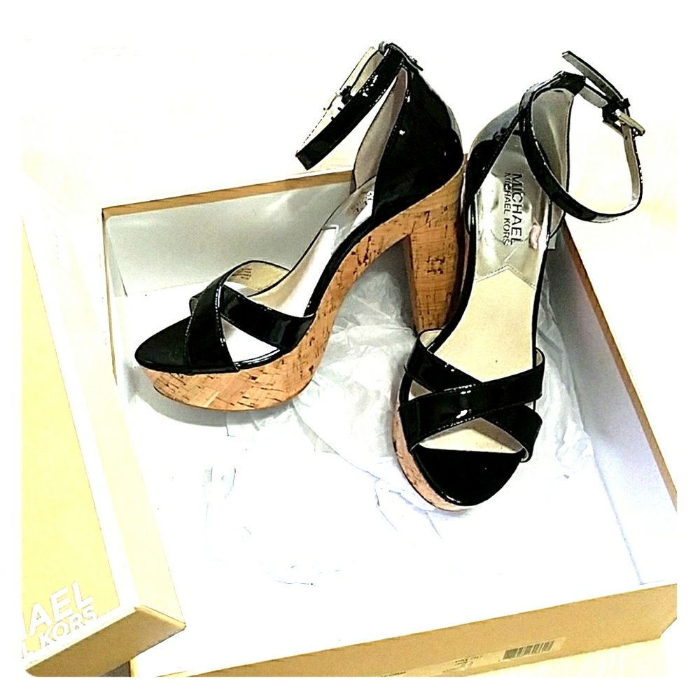 MK camilla platform  black