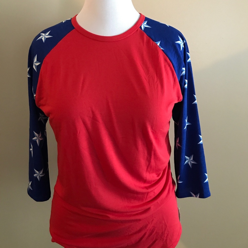 Lularoe Americana randy star sleeves