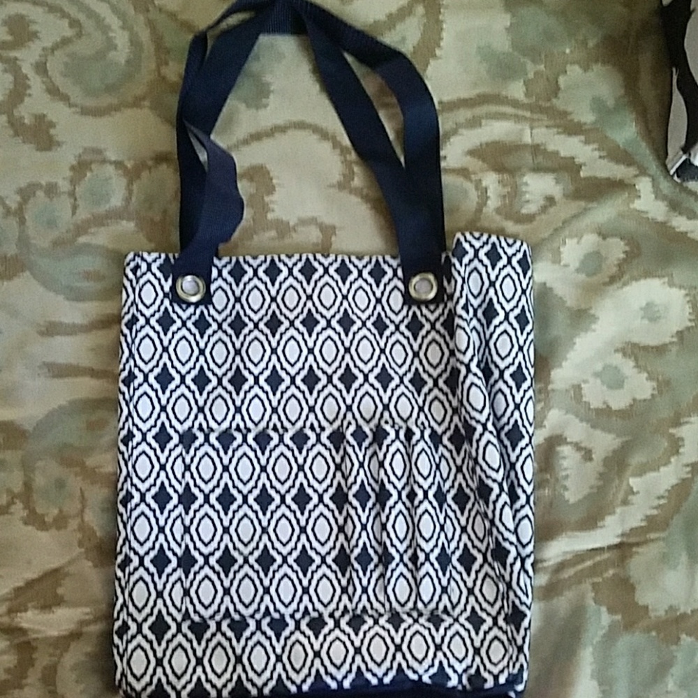 Thirty-One Navy Pendant Tote