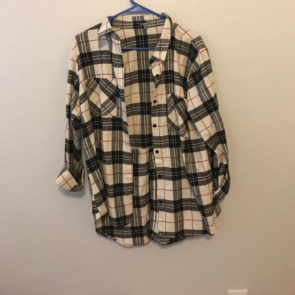 Black and white flannel