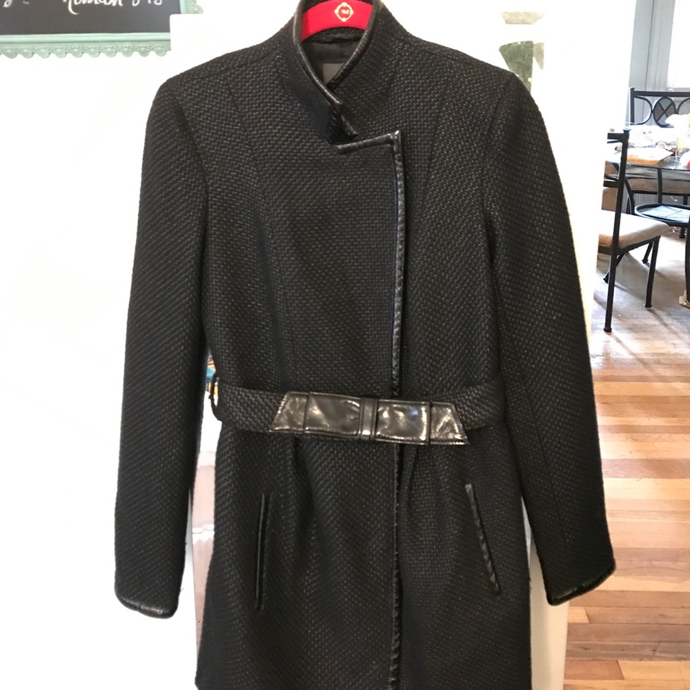 AX black quilted winter coat