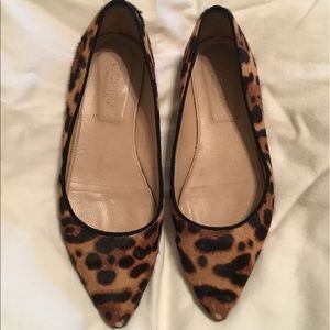 JCrew animal print flat
