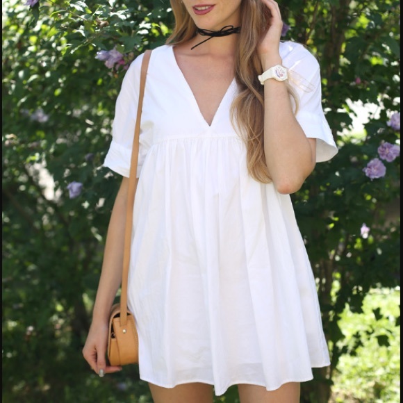 Zara Pants - Brand NEW Zara white dress romper Zara Pants - Brand NEW Zara white dress romper