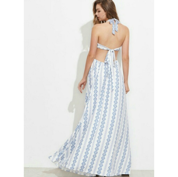 🌿BACKLESS BACK TIE MAXI DRESS🌿 - Picture 3 of 6