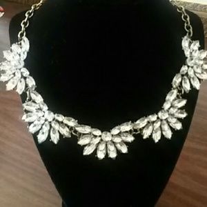 Rhinestone statement necklace
