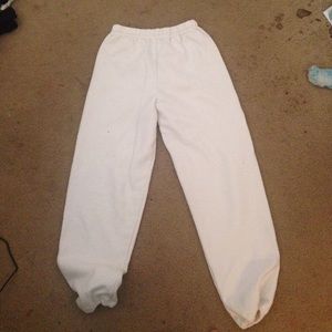 White sweatpants