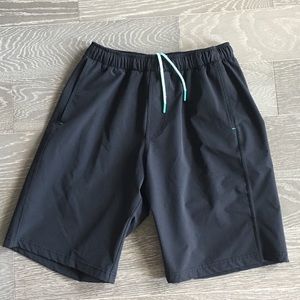 Myles Charcoal Black Everyday Shorts M Long