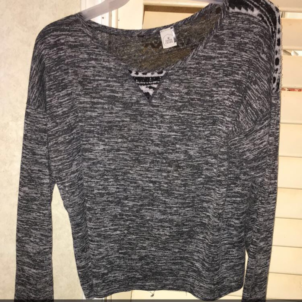 Long sleeve see thru shirt