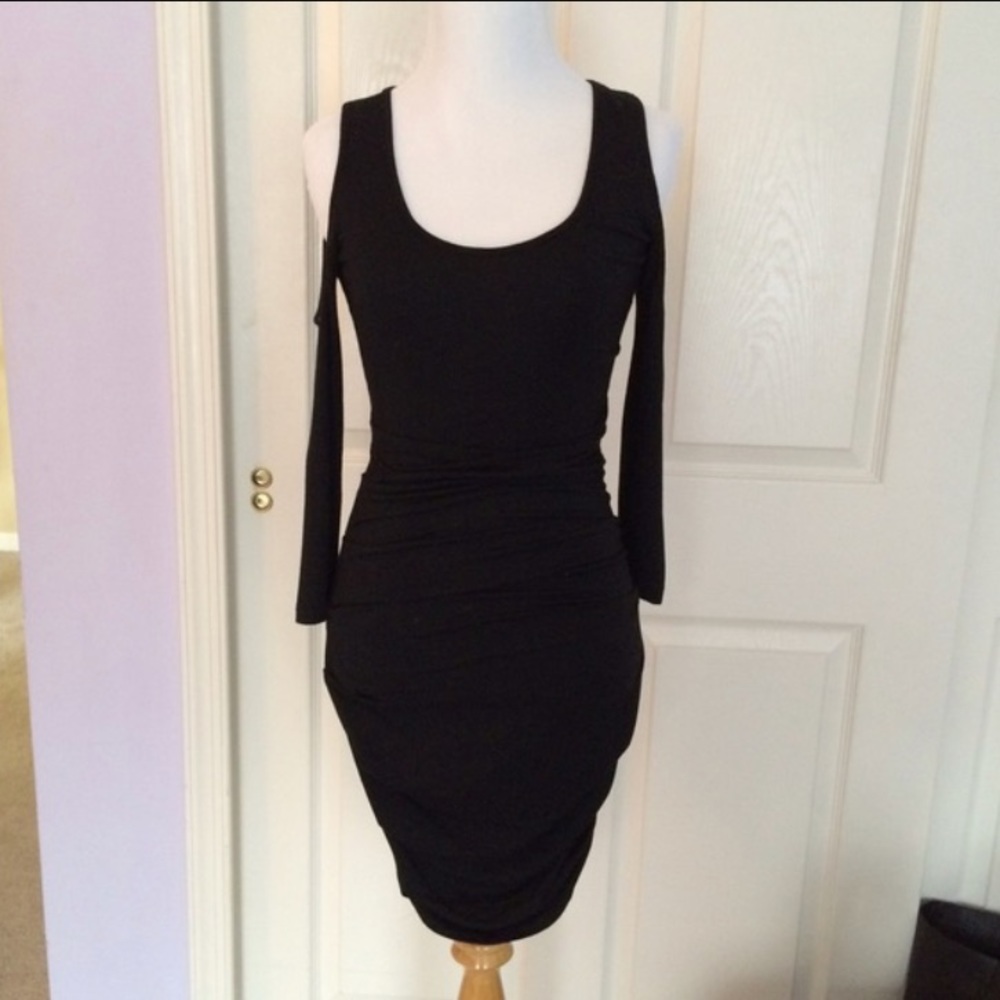 TART cold shoulder little black dress bodcon