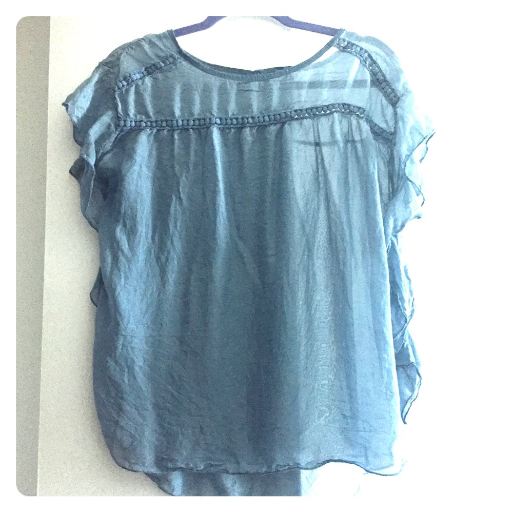 Silk blouse for layering