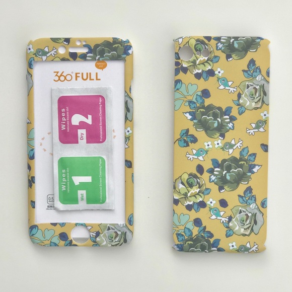 360 Flower & Bird Protective iPhone case + Glass - Picture 2 of 4