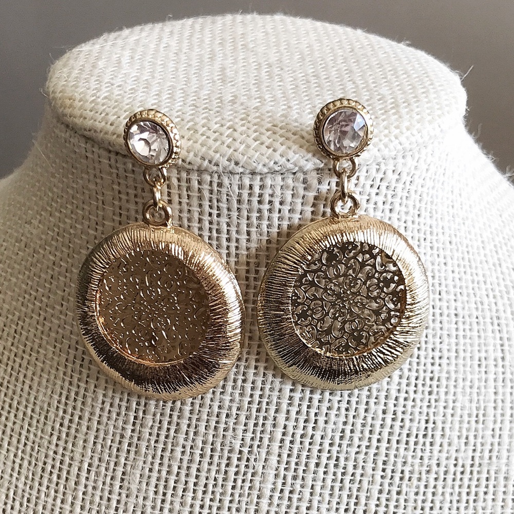 Sorella Round Gold Bohemian Earrings