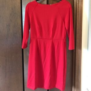 BRAND NEW Red 3/4 Sleeve Midi Dress
