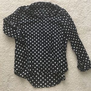 Polka Dot J. Crew Top