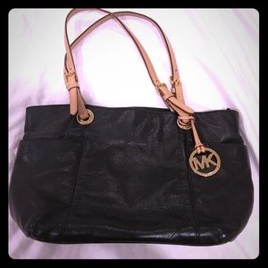 Michael Kors Black Leather Tote
