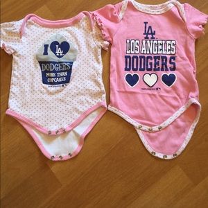 Dodger baby onesies