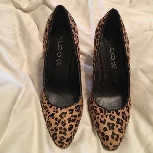 Aldo animal print heels
