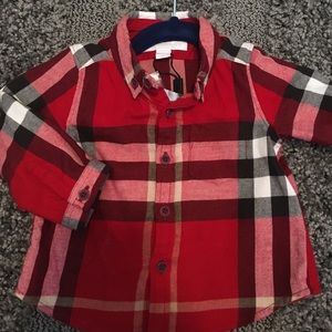 Infant authentic Burberry shirt size 6months