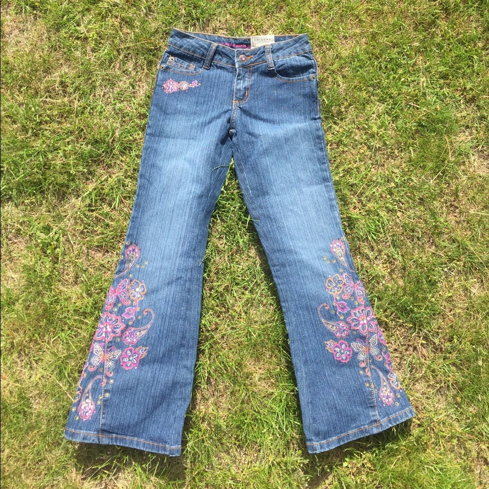 BRAND NEW kids floral jeans