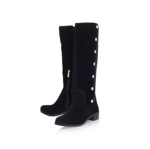 Vince Camuto Black Vacilla Boots Suede Sz 9.5