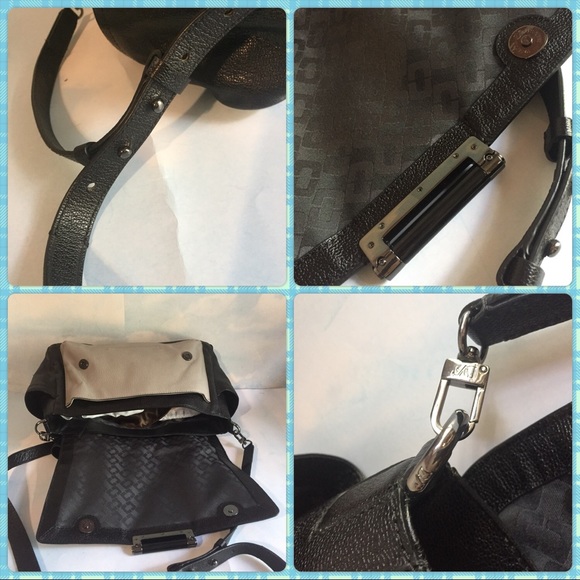 Diane Von Furstenberg magenta snake skin satchel - Picture 3 of 4