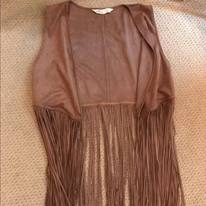 Long fringe vest