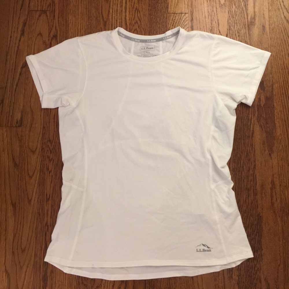 EUC - L.L. Bean Workout T-shirt - White - Large