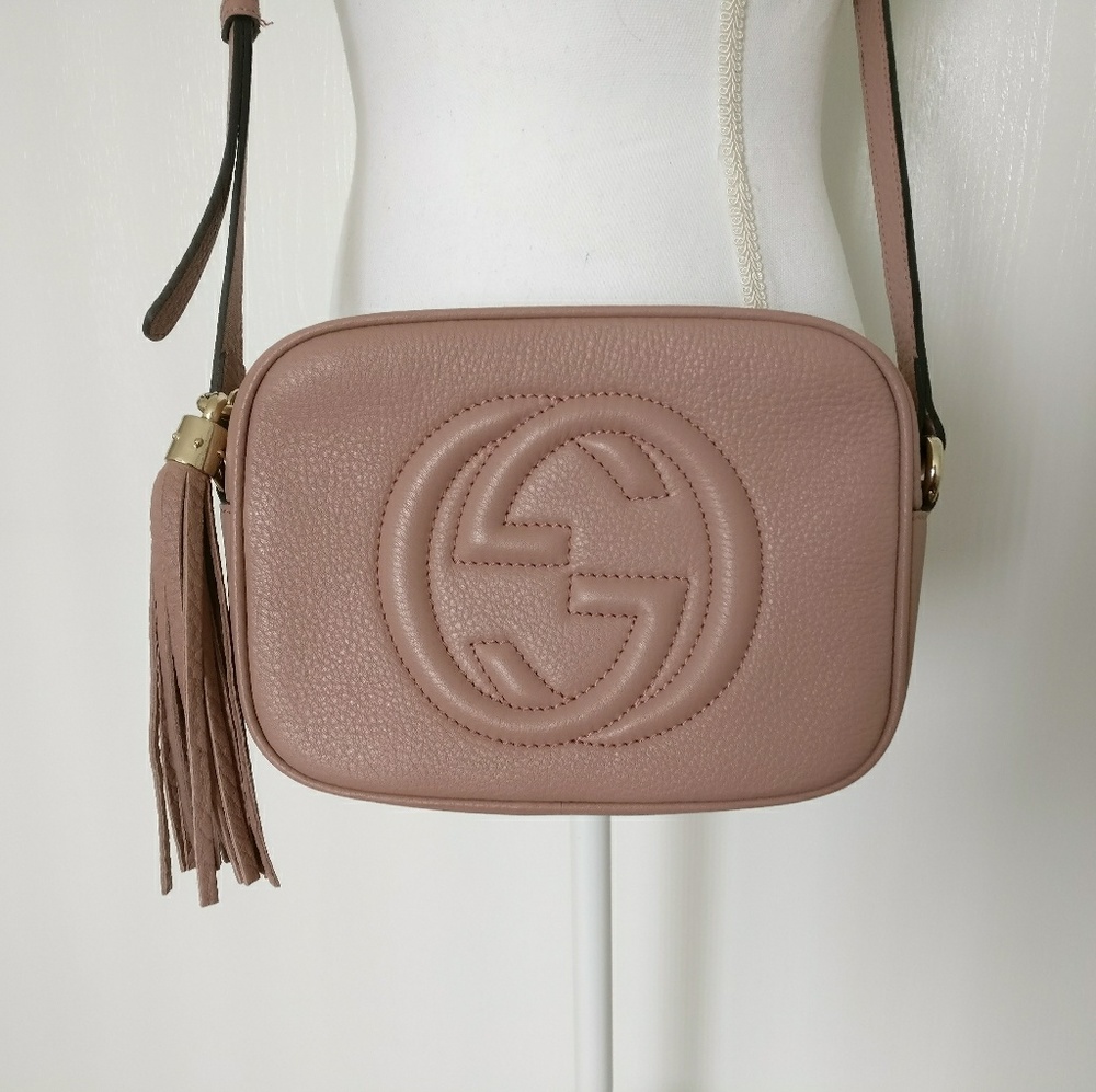 Gucci Soho Disco Dusty Vintage Pink Crossbody Bag