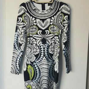Multi colored party dress.