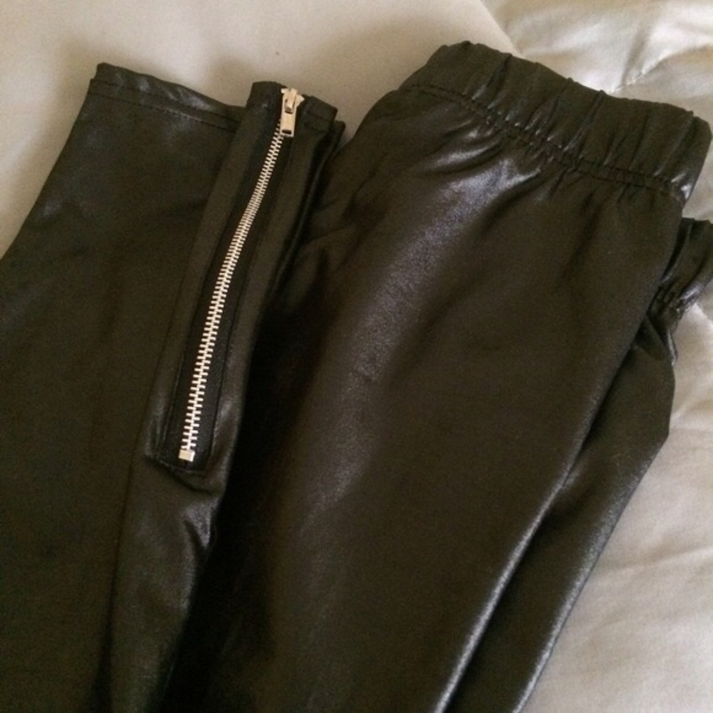 Kardashian Kollection Faux-Leather Ankle Zip