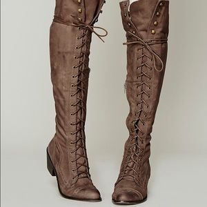 Free People Joe Lace Up Boots by Jeffrey Campbell