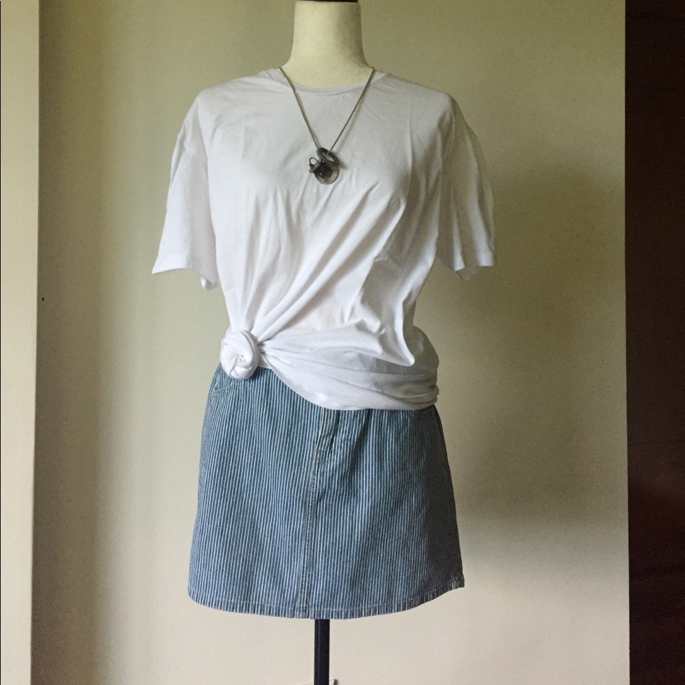 OLD NAVY stripeddenim mini skirt, size 10